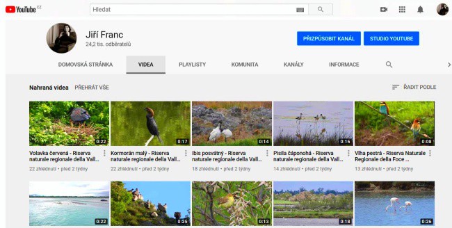Franc Jiří - YouTube kanál